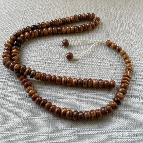 Real Wood Beads Tasbeeh Brown Handmade Prayer Beads Islamic - Picture 3 of 10